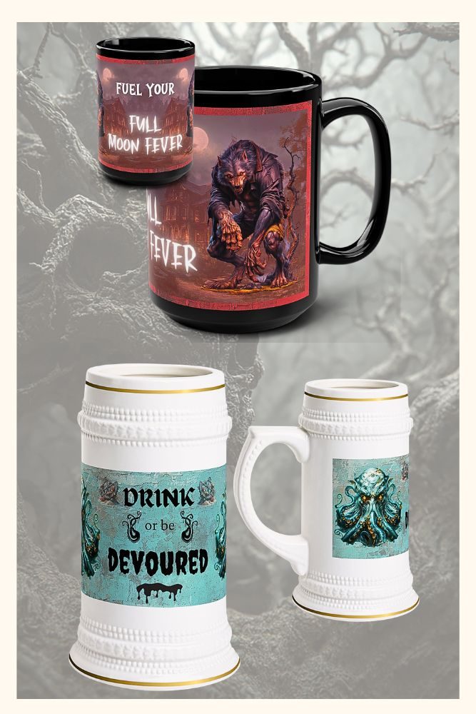 category photos cabinet of curiosities werewolf themed coffee cup for brockus creations 2 website